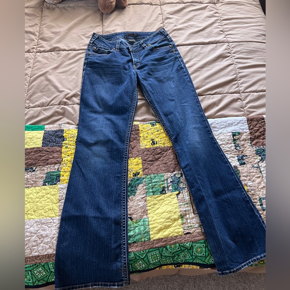 Silver jeans, dark navy, size 29/L32